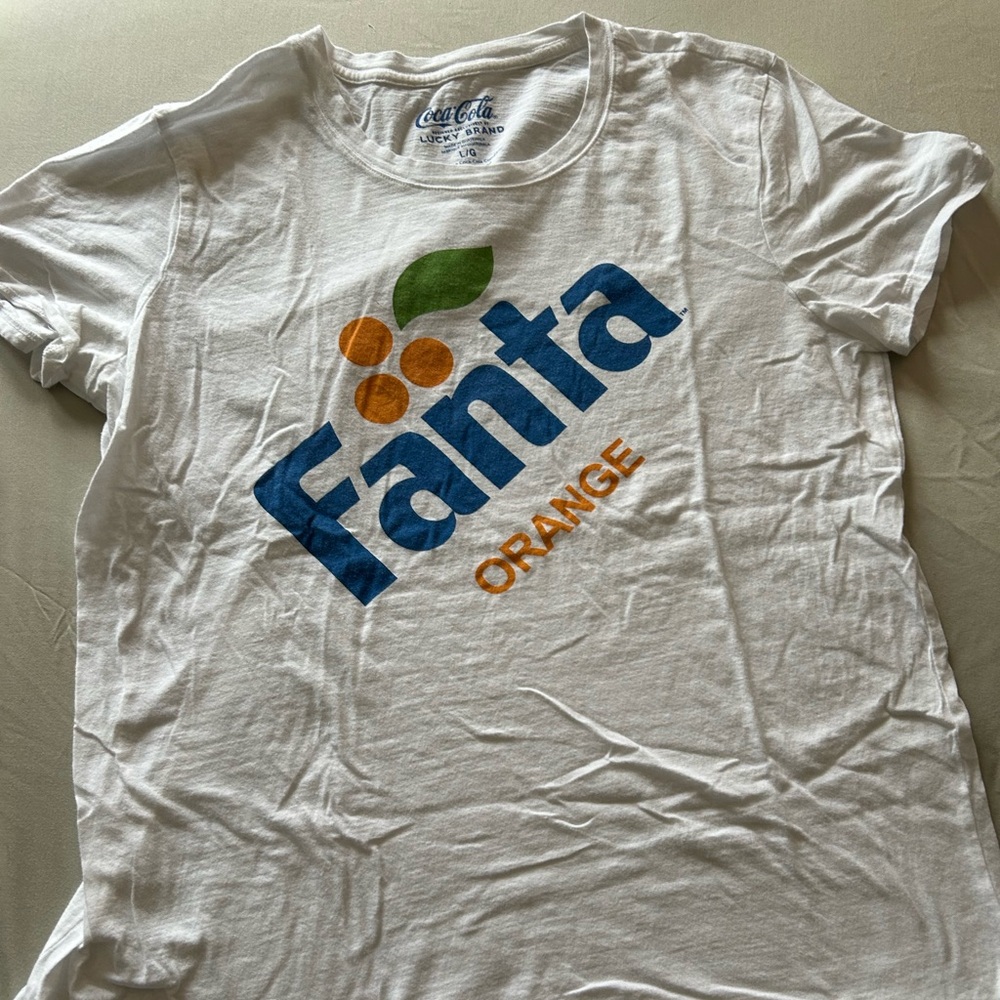 Lucky Jeans Brand Fanta Drink Top Size Large